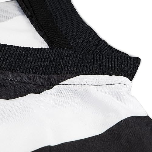 Miniatura 3 de Crown Sporting Goods suéter para árbitro a rayas oficial para hombre con cuello en V