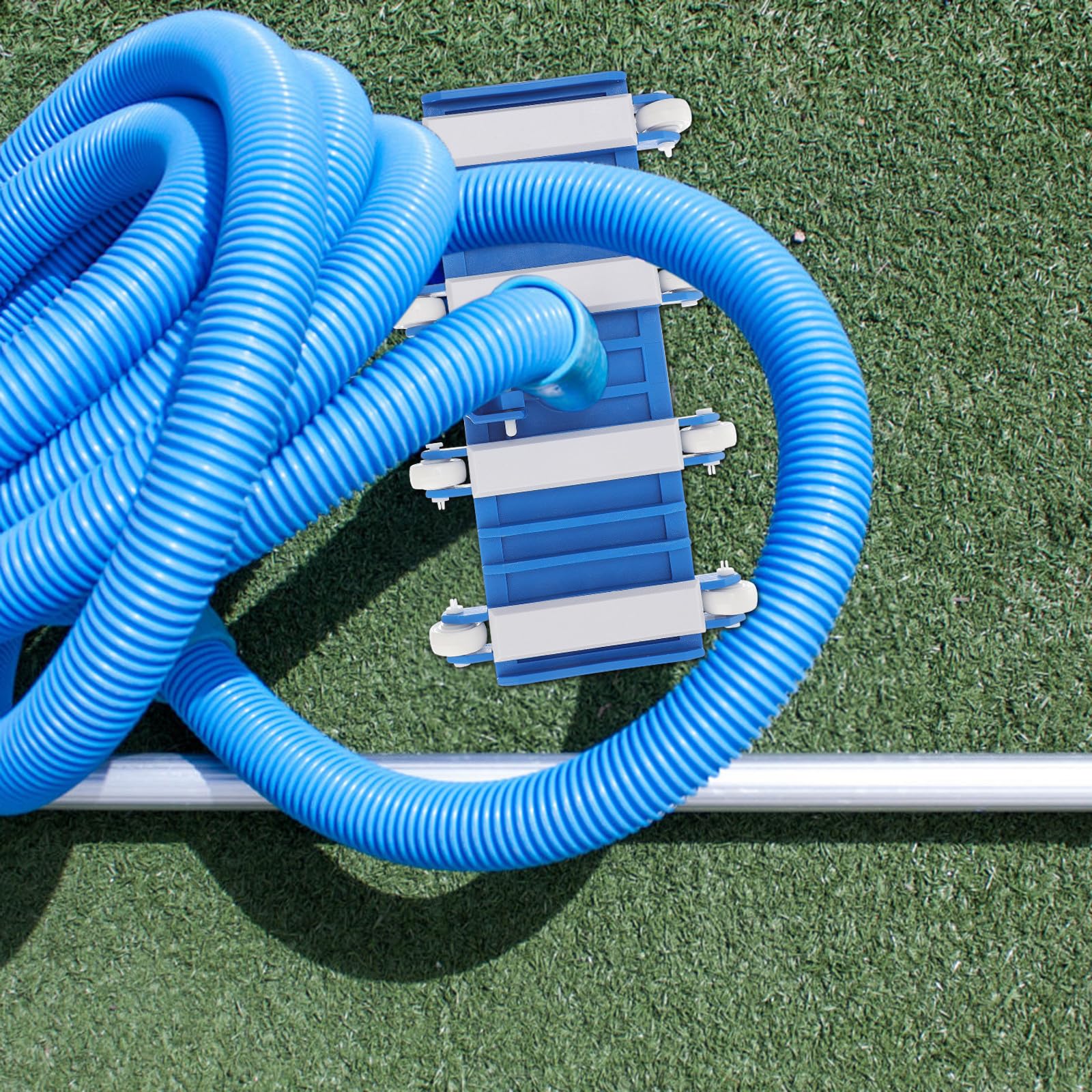 Cabezal de Succión de Piscina Herramienta de Limpieza de Piscinas para Limpieza Interior y Exterior Ruedas Antideslizantes Fácil de Instalar y Material Abs Resistente