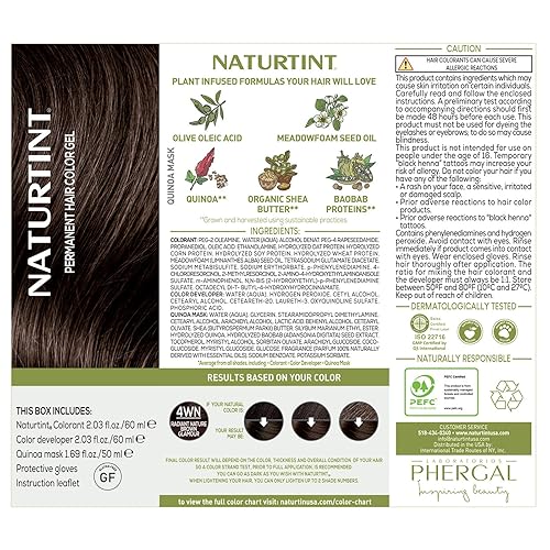 Miniatura 4 de Naturtint 4WN - Tinte permanente para el cabello Radiant Nature Brown Glamour (paquete de 1), sin amoníaco, vegano, libre de crueldad, hasta un 100%