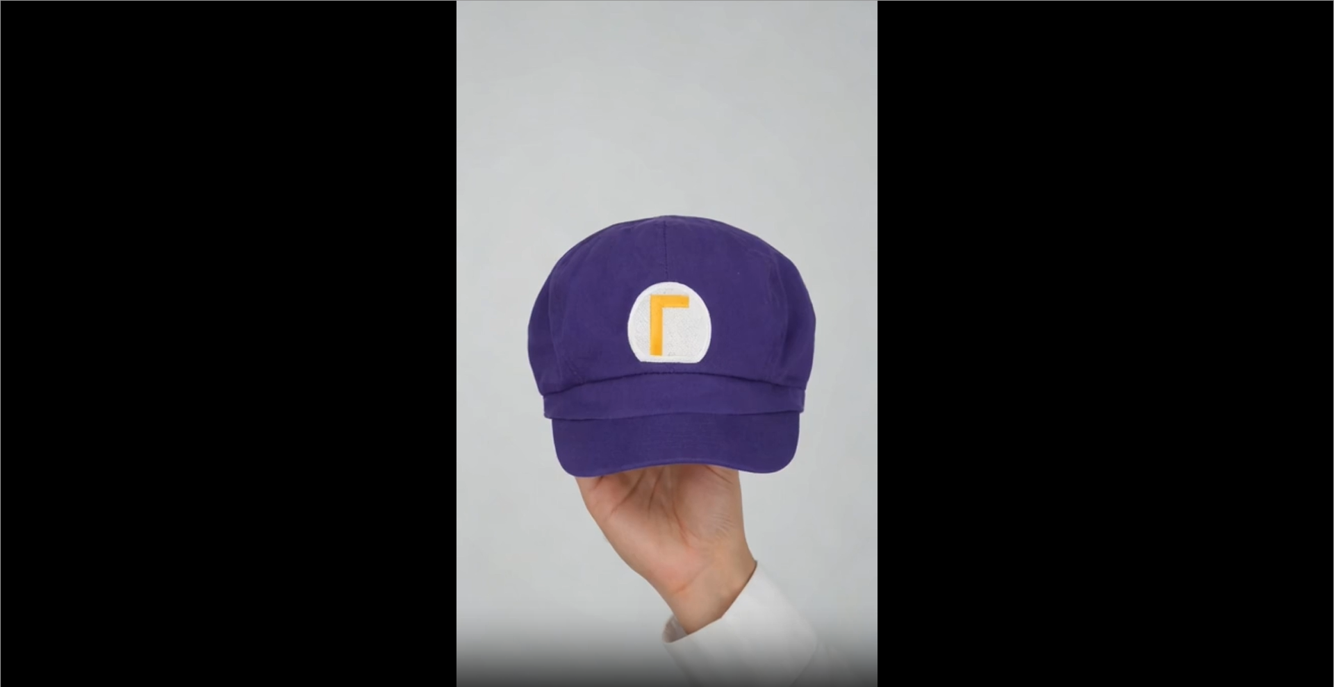 Wario Waluigi Embroidered Cotton Newsboy Cap - Purple OSFM at