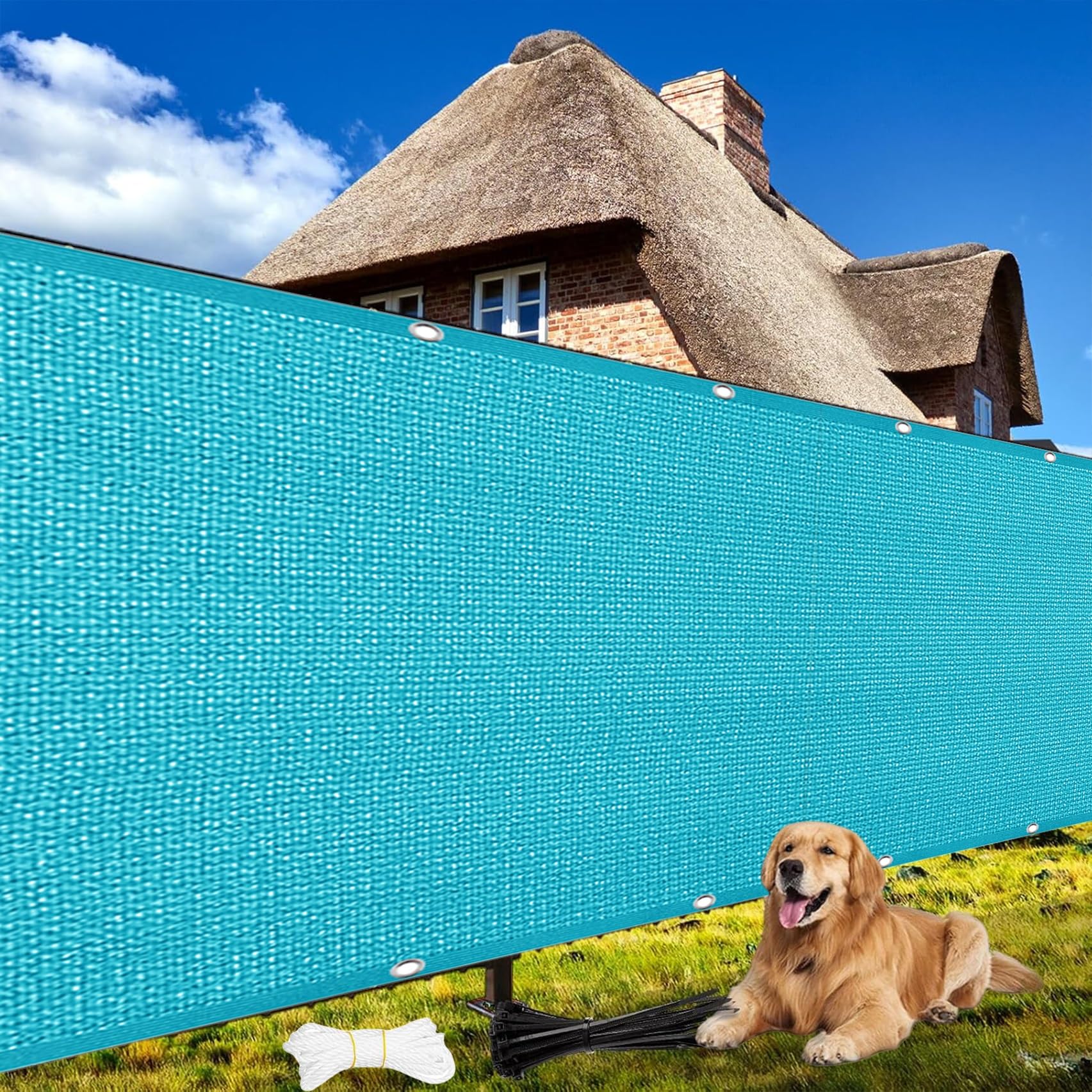 Toile ombrage respirante 80x840 cm pour éliminer la chaleur du balcon