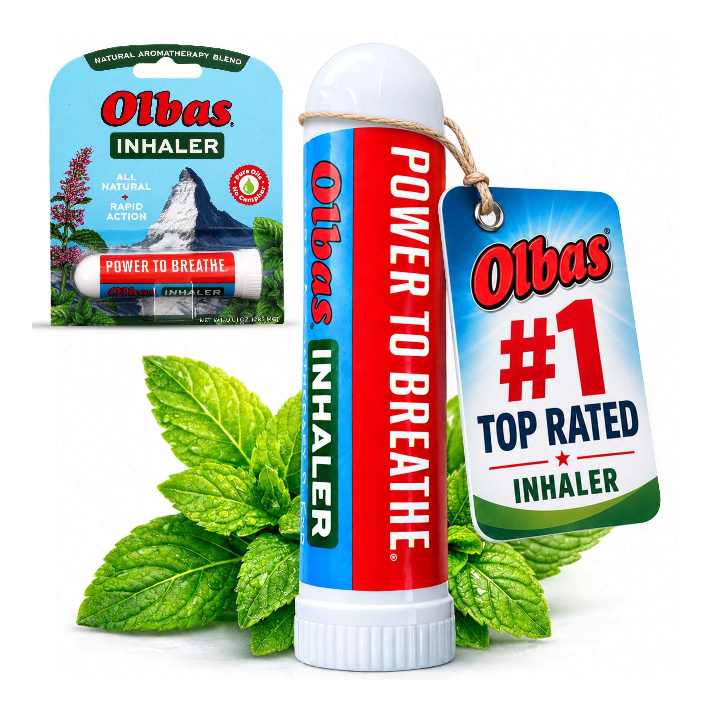 Olbas Inhaler Aromatherapy, Essential Oil Inhaler with Natural Oils, 0.01oz