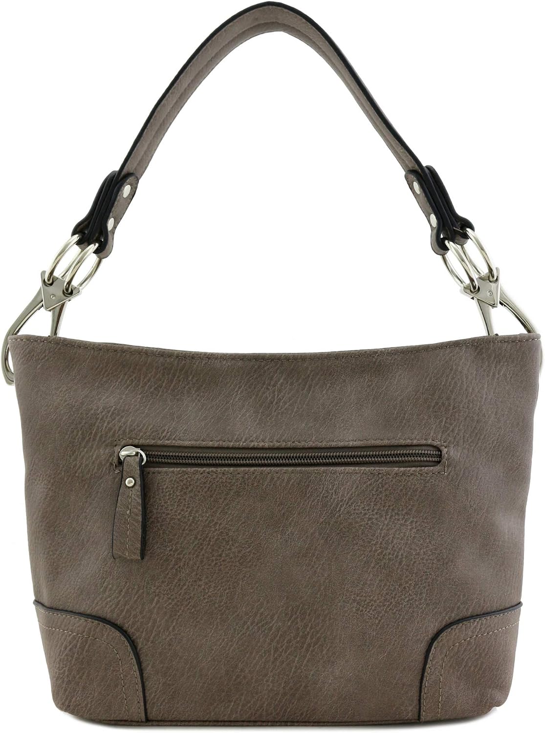 Hobo Shoulder Bag with Snap Hook Hardware Small