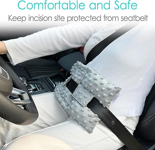 Miniatura 3 de Funda para cinturón de seguridad de ostomía, almohadilla para cinturón de seguridad, funda para bolsa de ostomía, suministros de ostomía, almohada