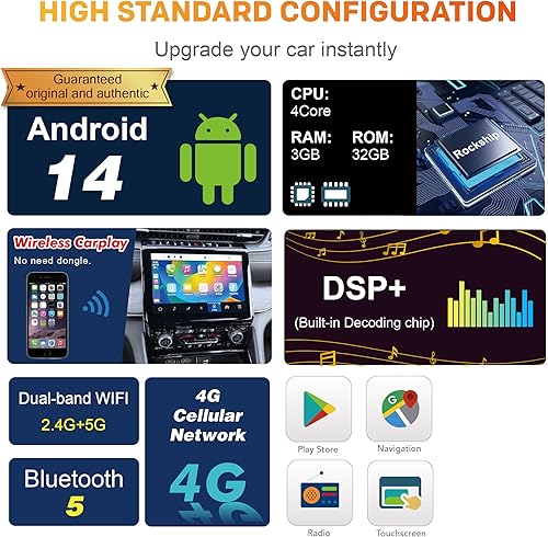 Miniatura 9 de Amaseaudio Wince - Estéreo para automóvil, 2 DIN, compatible con Audi A4 S4 RS4, pantalla táctil de 7 pulgadas, DSP+, reproductor de DVD en el