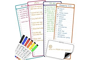 Magnetic To Do List Whiteboard & Dry Erase List Board