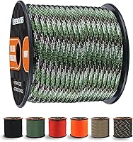 Vista 14 de WEREWOLVES Cuerda de paracaídas de 650 libras, cuerda de paracaídas de 9 hebras, 100 pies, carretes de cuerda de paracaídas de 200 pies, cuerda