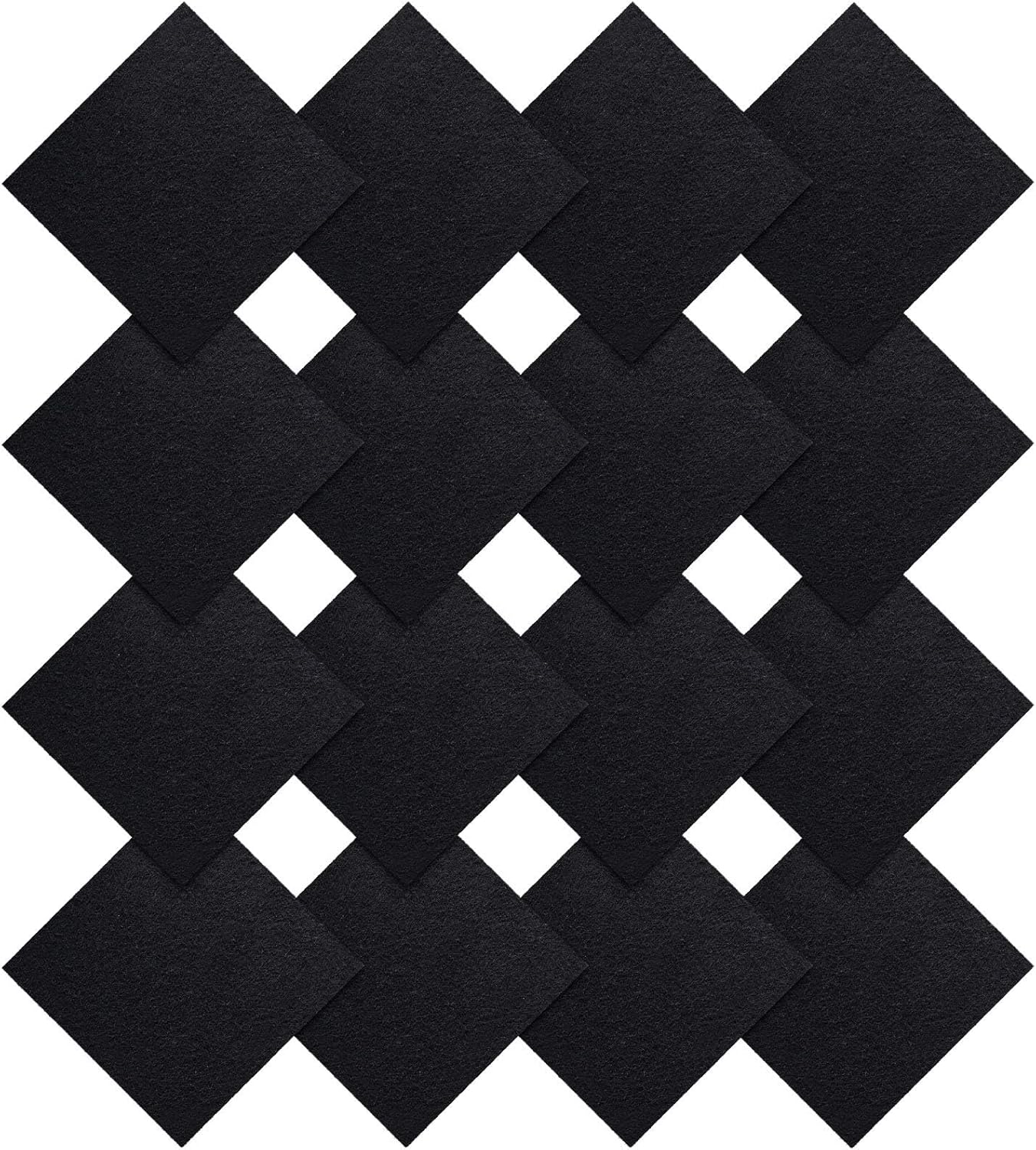 16 Pieces Compost Bin Filters Kitchen Compost Charcoal Filters Refills Replacement Filters for Kitchen Compost Bucket Pail Countertop Bins Filter, Square