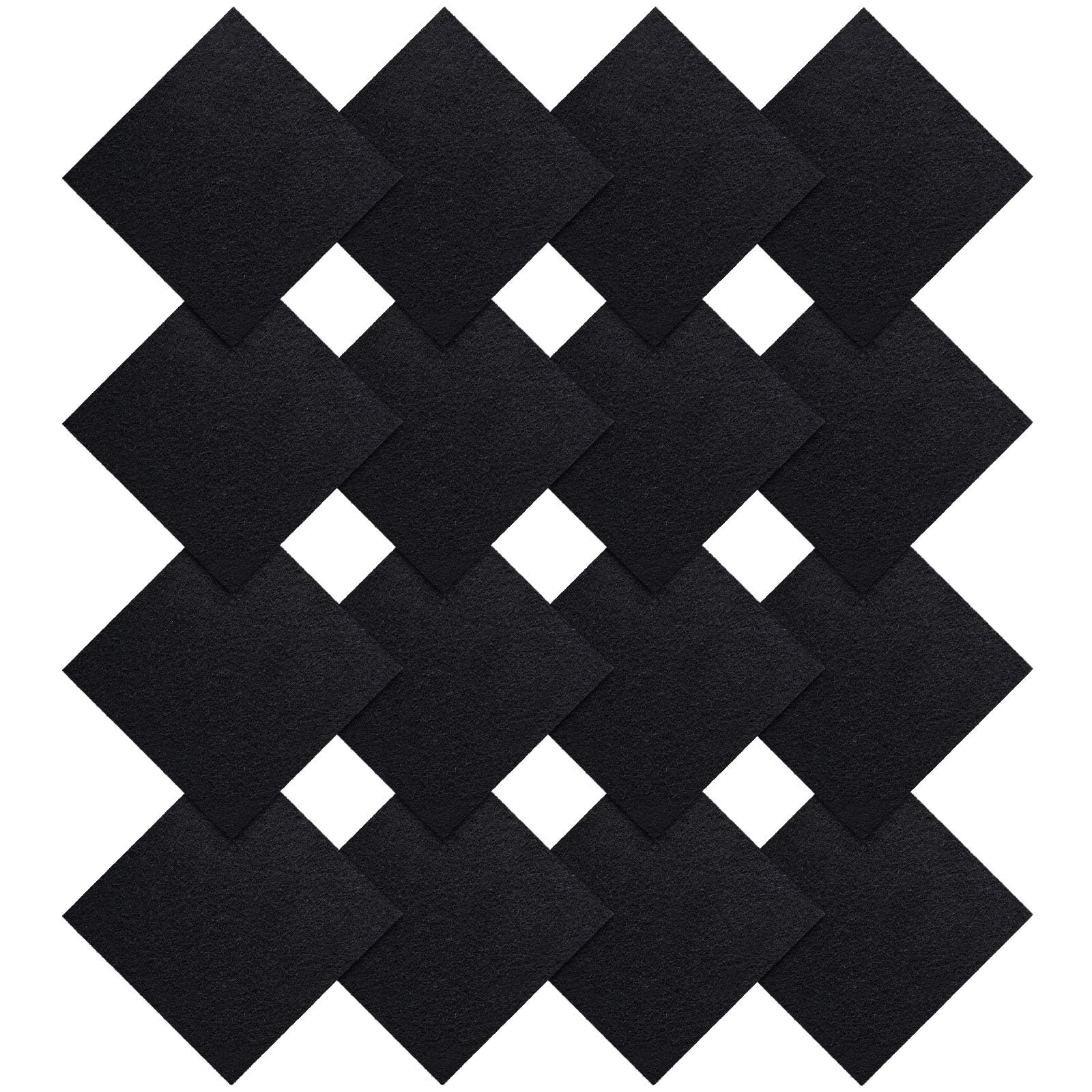 16 Pieces Compost Bin Filters Kitchen Compost Charcoal Filters Refills Replacement Filters for Kitchen Compost Bucket Pail Countertop Bins Filter, Square