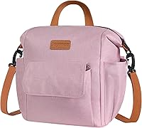 Vista 36 de Joymee - Lonchera térmica reutilizable, a prueba de fugas, grande, espaciosa, para adultos, con soporte para botellas y bolsillos laterales