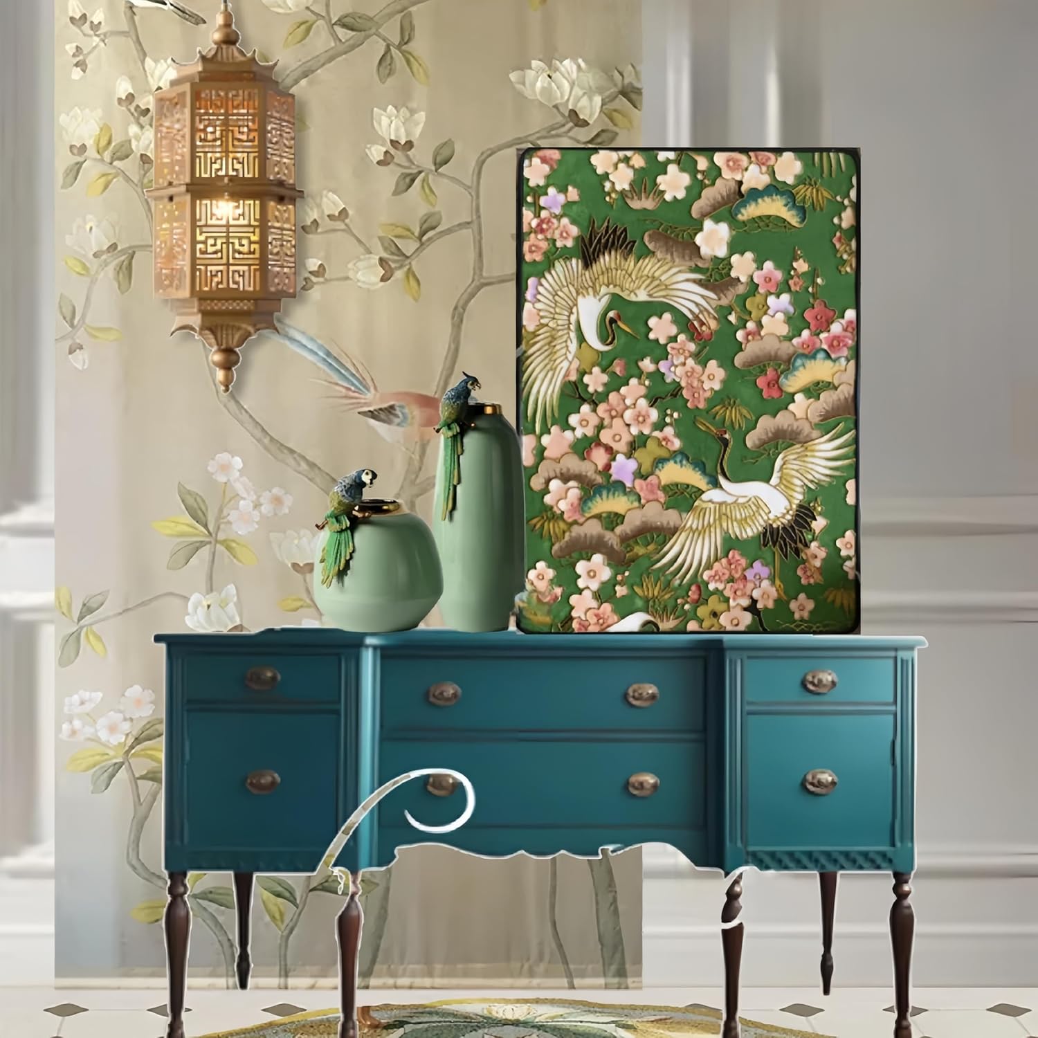 Cloisonne Filigree Enamel Paint by Numbers Kit, All in One with Tools, DIY Craft, Starter Set for Adults and Beginners, Easy Instructions, Hobby for Adults Teens Elderly Handmade Home Decor Gifts