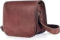 cuero Handmade Genuine Goat Leather 7-Inch Crossbody Messenger Bag for iPad Pro, Tablets - Vintage Unisex Shoulder Bag