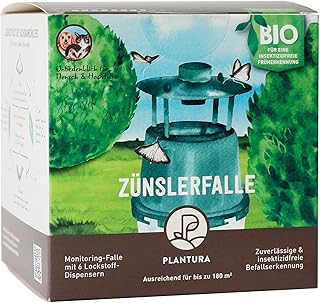 Plantura Zünslerfalle, insektizidfreie Buchsbaumzünslerfalle mit Pheromonen, inkl. 6 Lockstoff-Dispensern