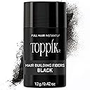 Toppik Hair Building Fibers, Fill In Fine or Thinning Hair Instantly Thicker, Fuller Looking Hair 9 Shades,4 size options