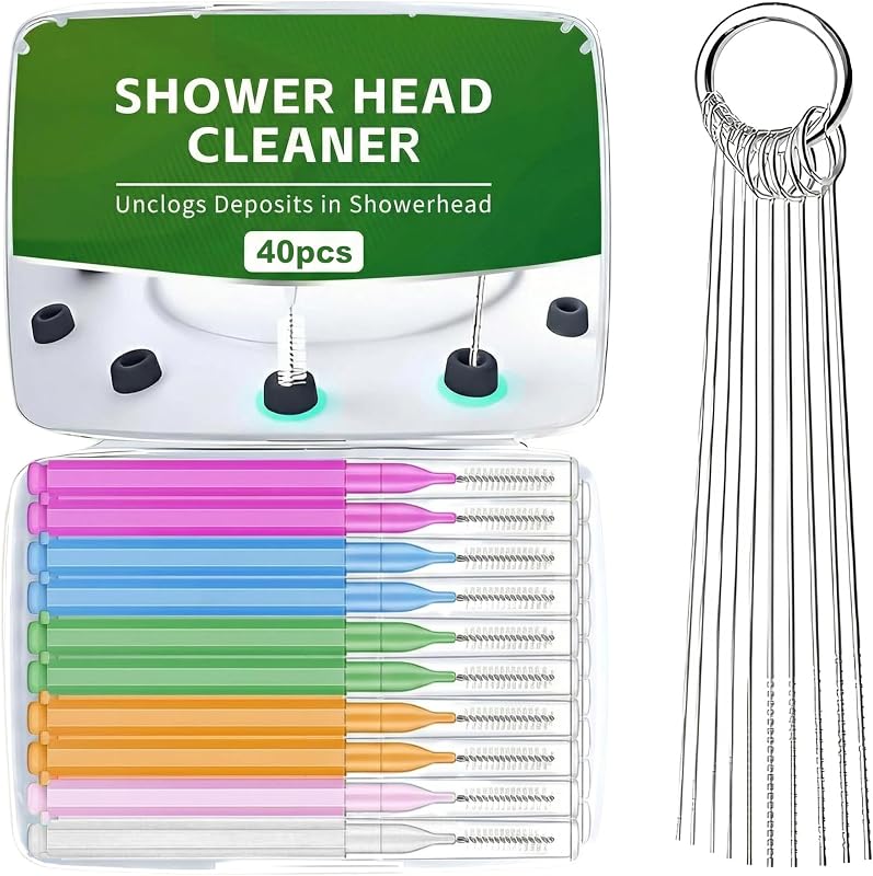 Kit Ratioratio para Limpeza de Chuveiro com 40 Peças e Estojo