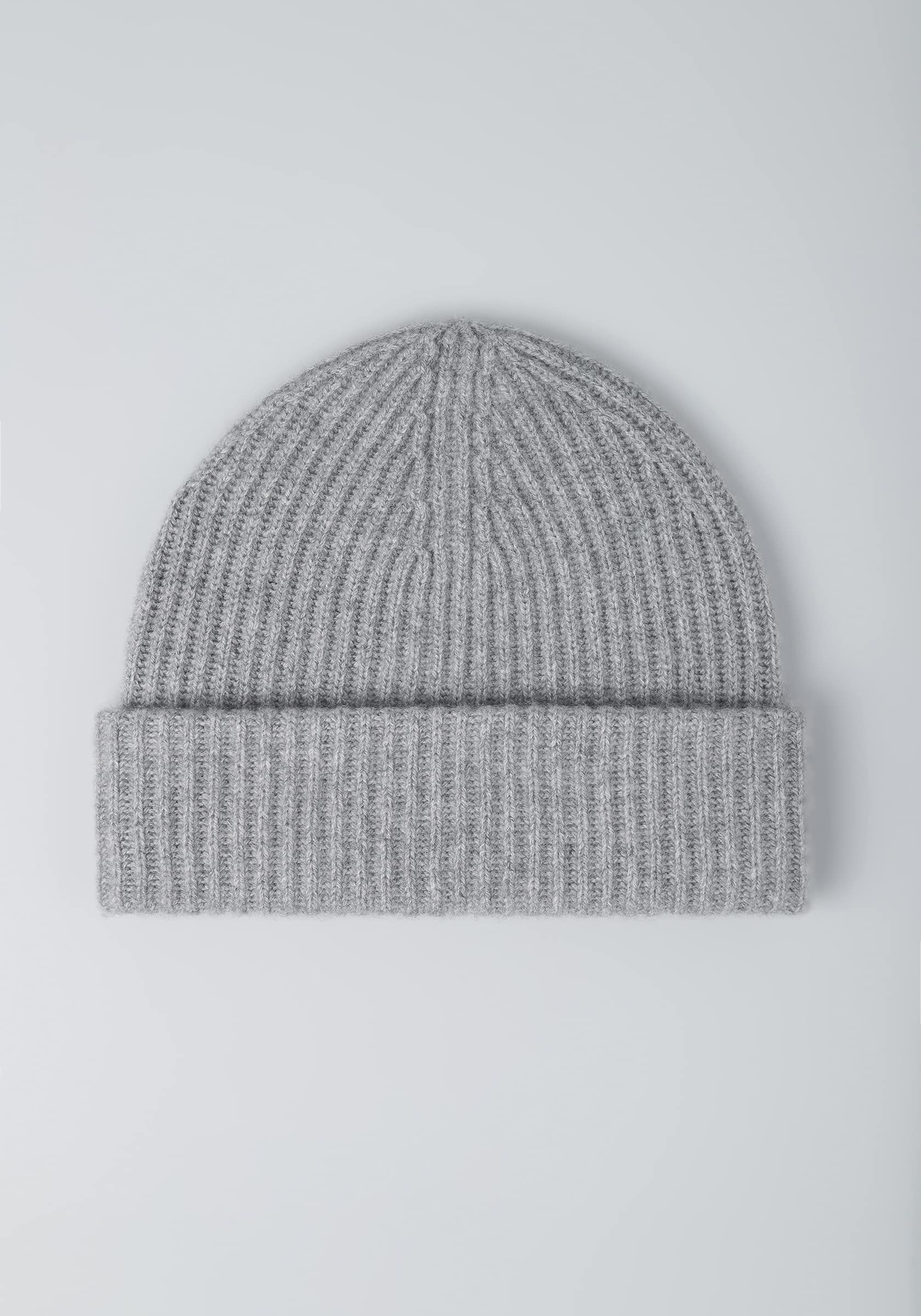 Style & Republic Herren Kaschmir Chunky Beanie – 100% Cashmere, Premium Strick Mütze mit 54 cm Bundumfang, 2-Fach umklappbar, ideal für kalte Tage, One-Size/Einheitsgröße