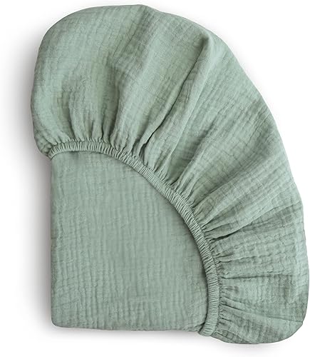 Miniatura 9 de mushie Sábana de muselina extra suave para cuna  30 x 16 pulgadas flores rosas