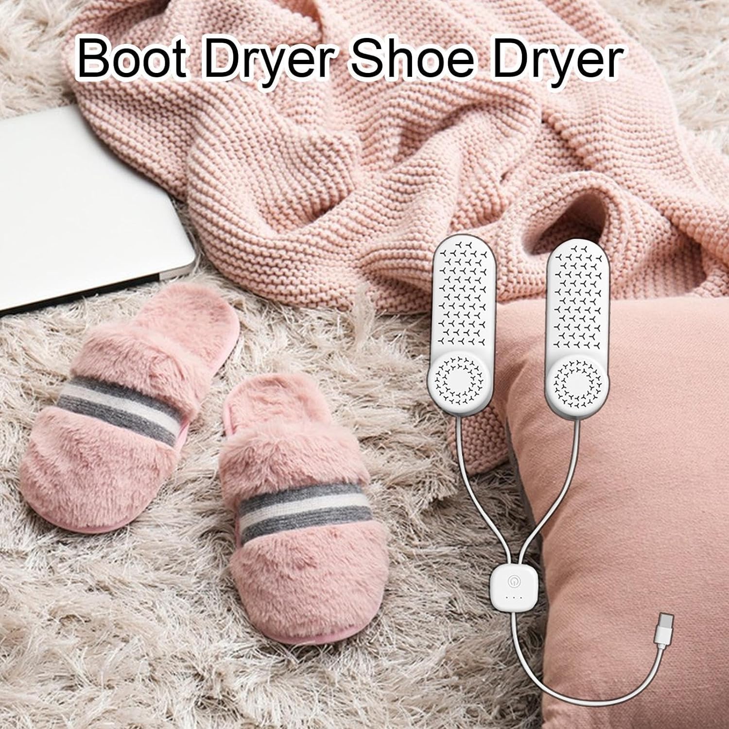Schuhtrockner mit 3-Stunden-/6-Stunden-/9-Stunden-Timer, tragbarer USB-Trockner, elektrischer Schuhtrockner, Fußstiefeltrockner und Handschuhwärmer, Winter-Essentials für die Familie