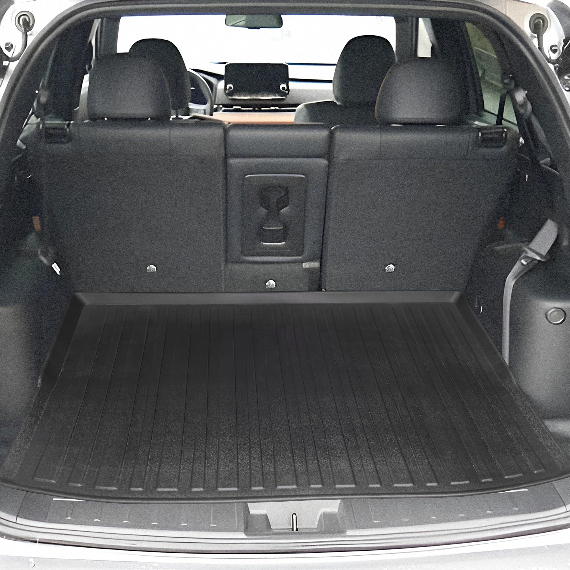 Premium Cargo Liner for Mitsubishi Outlander ES SE Sel 2022-2025 Crossover - 100% Protection - Custom Fit Car Trunk Mat - All-Season Black Cargo Mat -