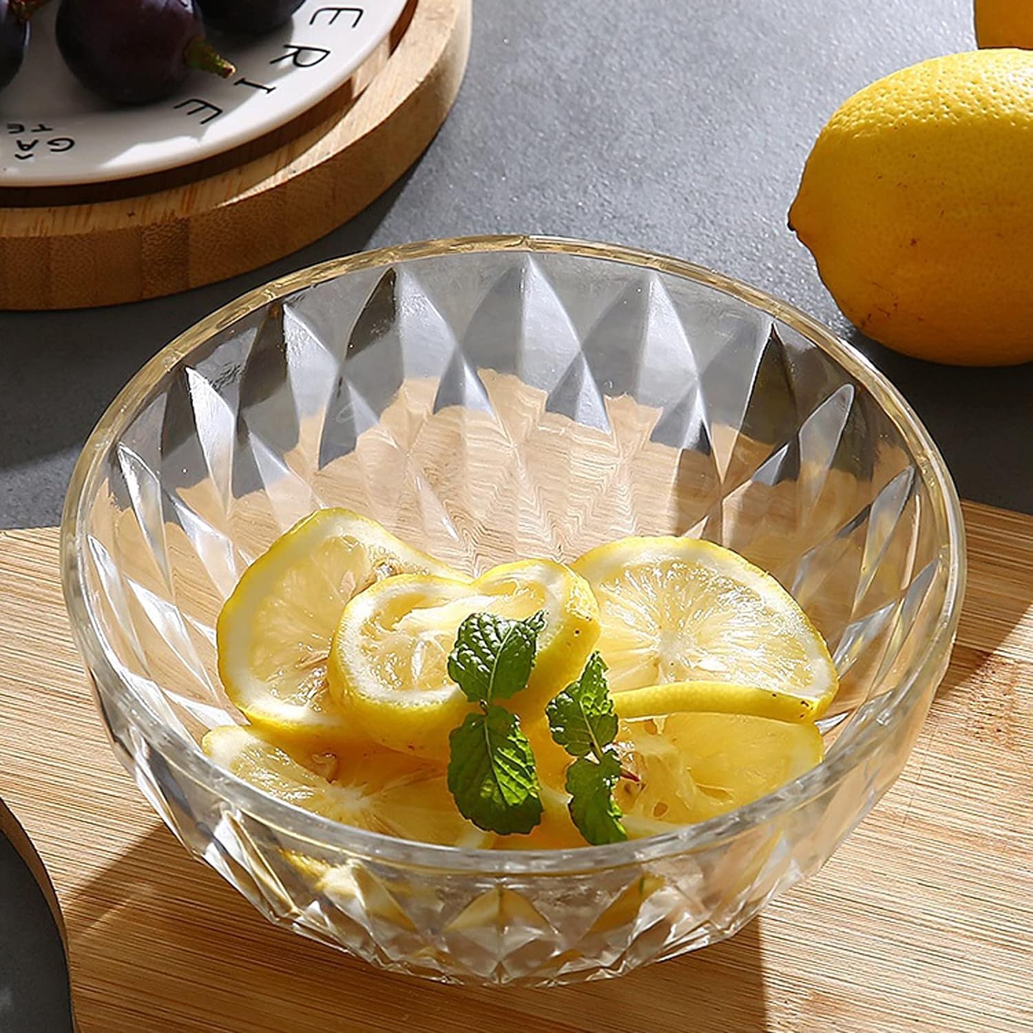 Miska na owoce, Szklane miski Domowe na owoce i warzywa(5 Inches)