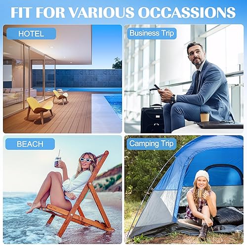 Miniatura 6 de Paquete de 19 recipientes de artículos de tocador de tamaño de viaje, botellas de perfume recargables, aprobados por la TSA, bolsa de aseo de viaje