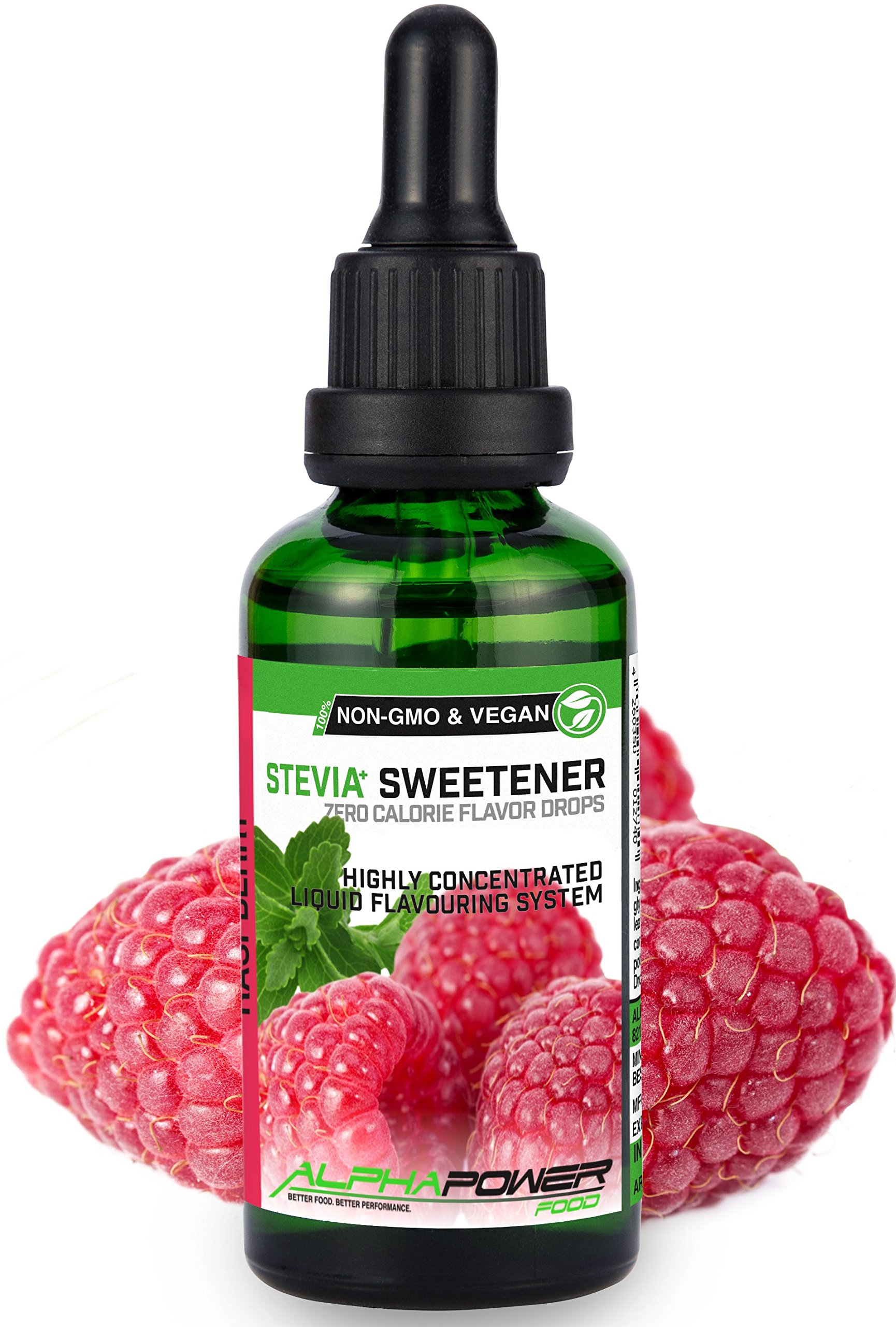 Stevia liquida I Offerta super risparmio 5x50ml (lamponi succosi, ananas, mango, Ciliegia, pesca) Gusto liquido, Gocce aromatizzanti e dolcificante