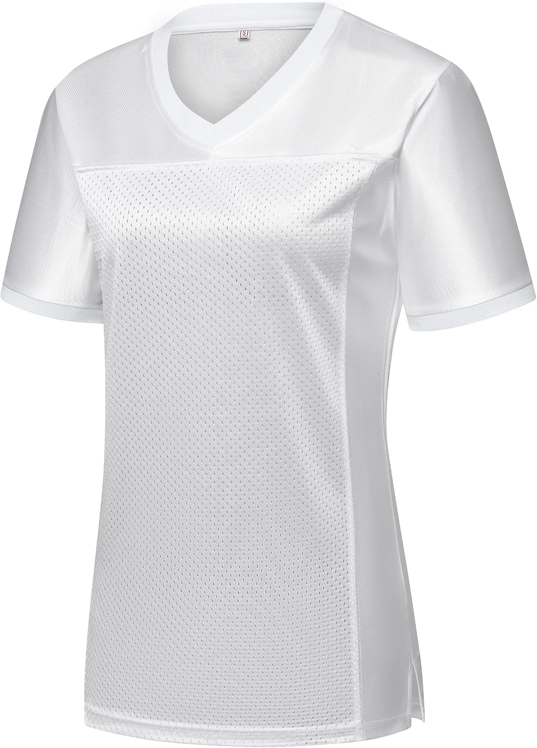 YWIES Blank Women Football Jersey Mesh Athletic Football Shirt Practice Sports Uniform