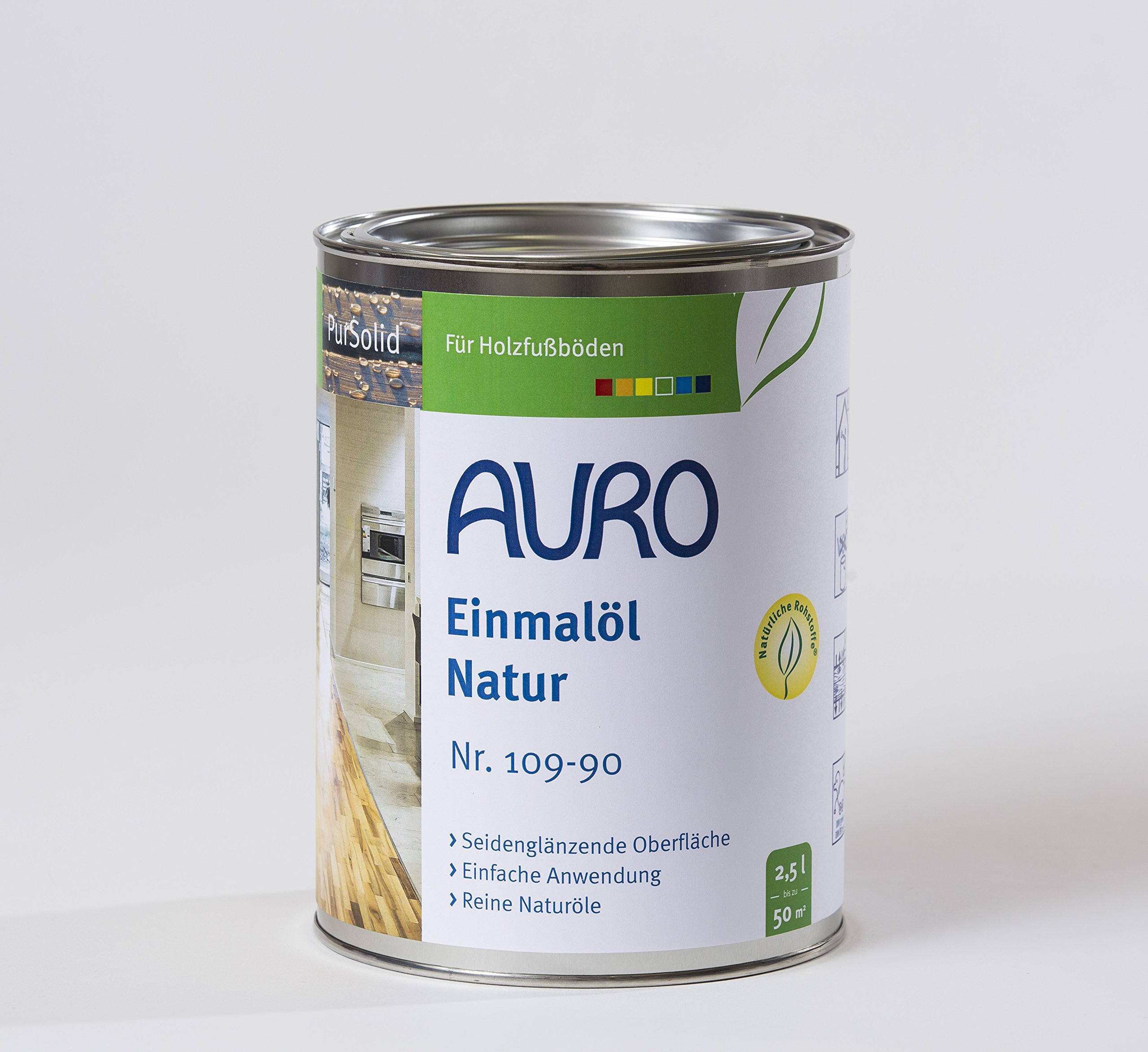 AURO PurSolid Natura 109-90 - Olio monouso da 2,50 litri
