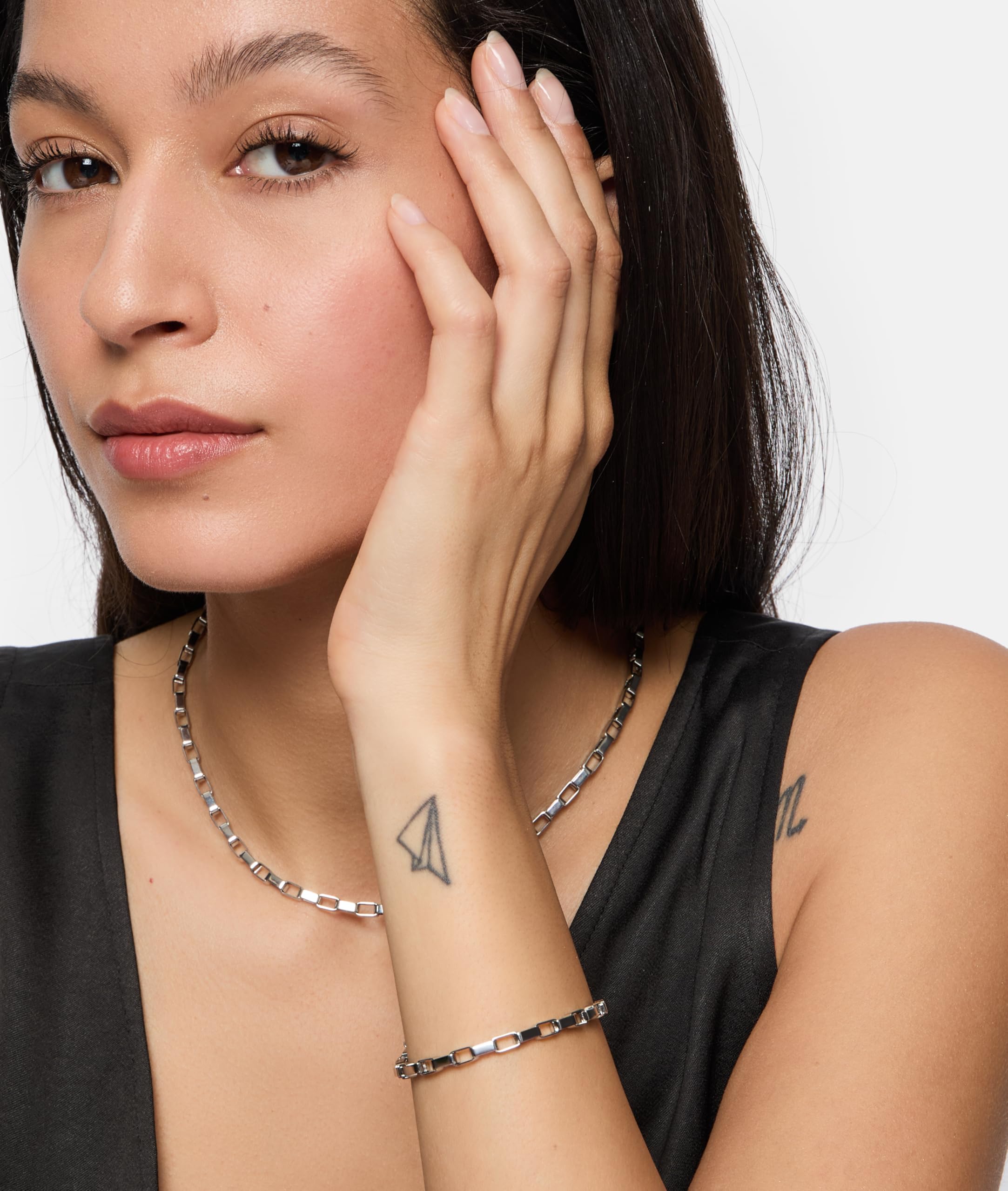 Tamaris Collar Para Mujeres De Acero Inoxidable, Para Mujer Joyería De Brazo Ajustable Y Resistente Al Agua