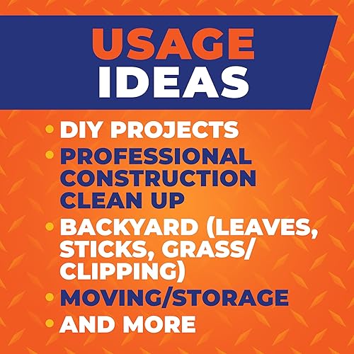 Miniatura 6 de Hefty Steelsak - Bolsas de basura grandes resistentes, color gris, sin perfume, 39 galones, 30 unidades