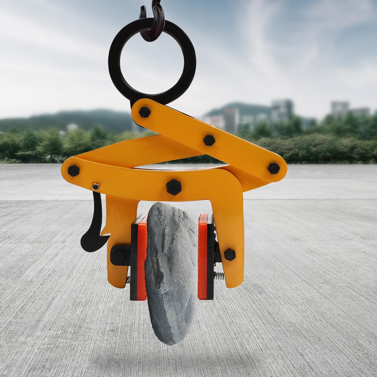 Pinza Per Sollevamento Pietra Regolabile 0-6,5cm - Capacità 320kg Per Legno E Pietra - Foto 7