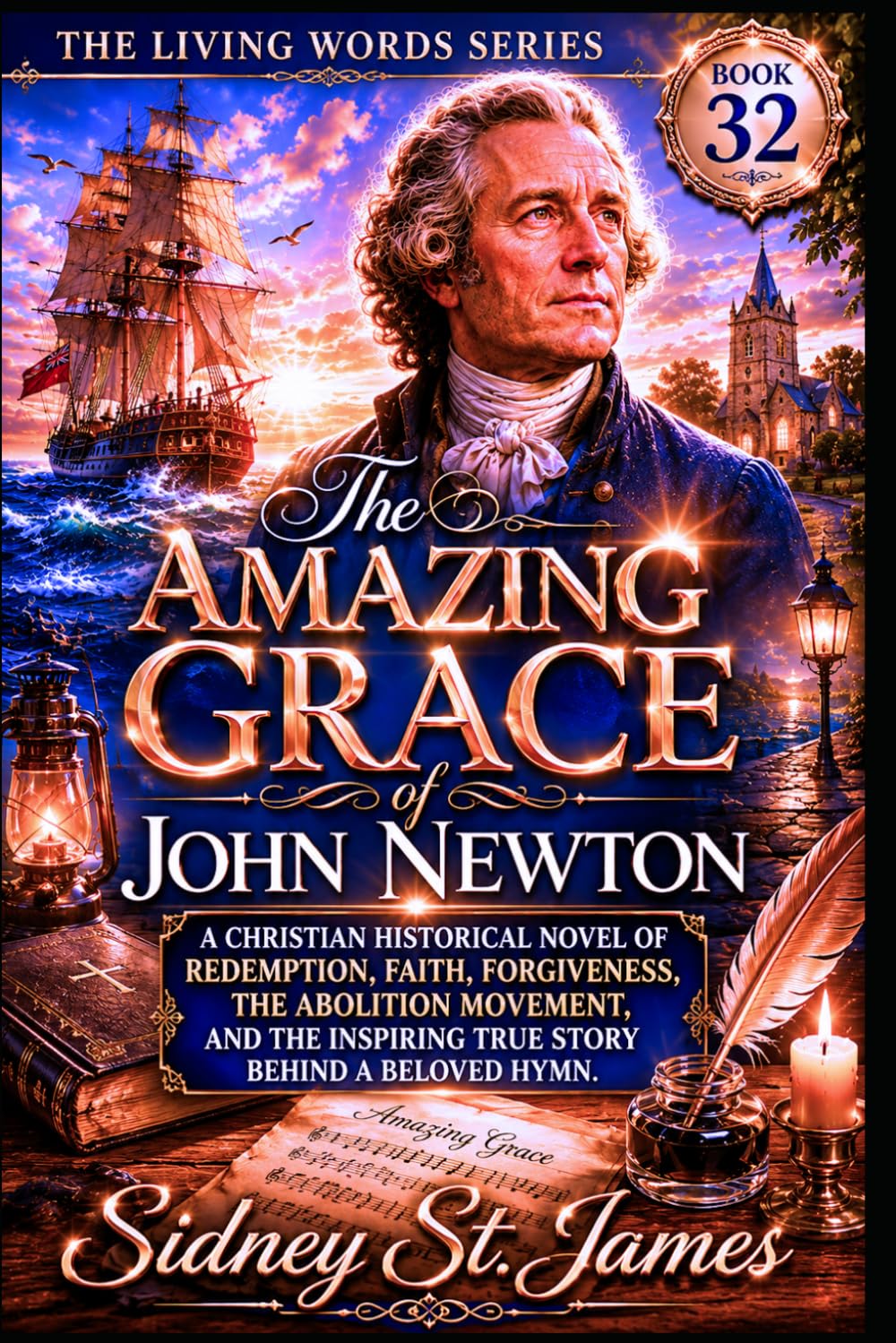 The Amazing Grace of John Newton: A Christian Historical Novel of Redemption, Faith, Forgiveness, the Abolition Movement, and the Inspiring True Story Behind a Beloved Hymn (The Living Words Series)