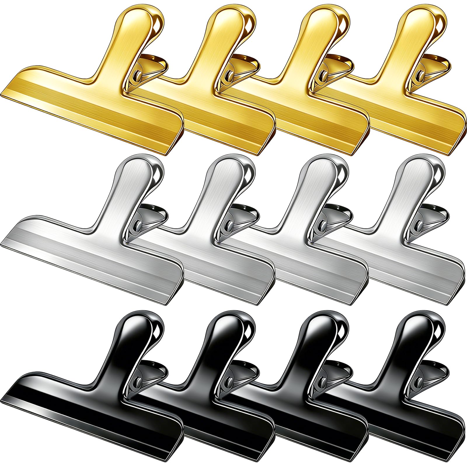 Photo 1 of Anelueeoo 12 Pack Stainless Steel Chip Clips