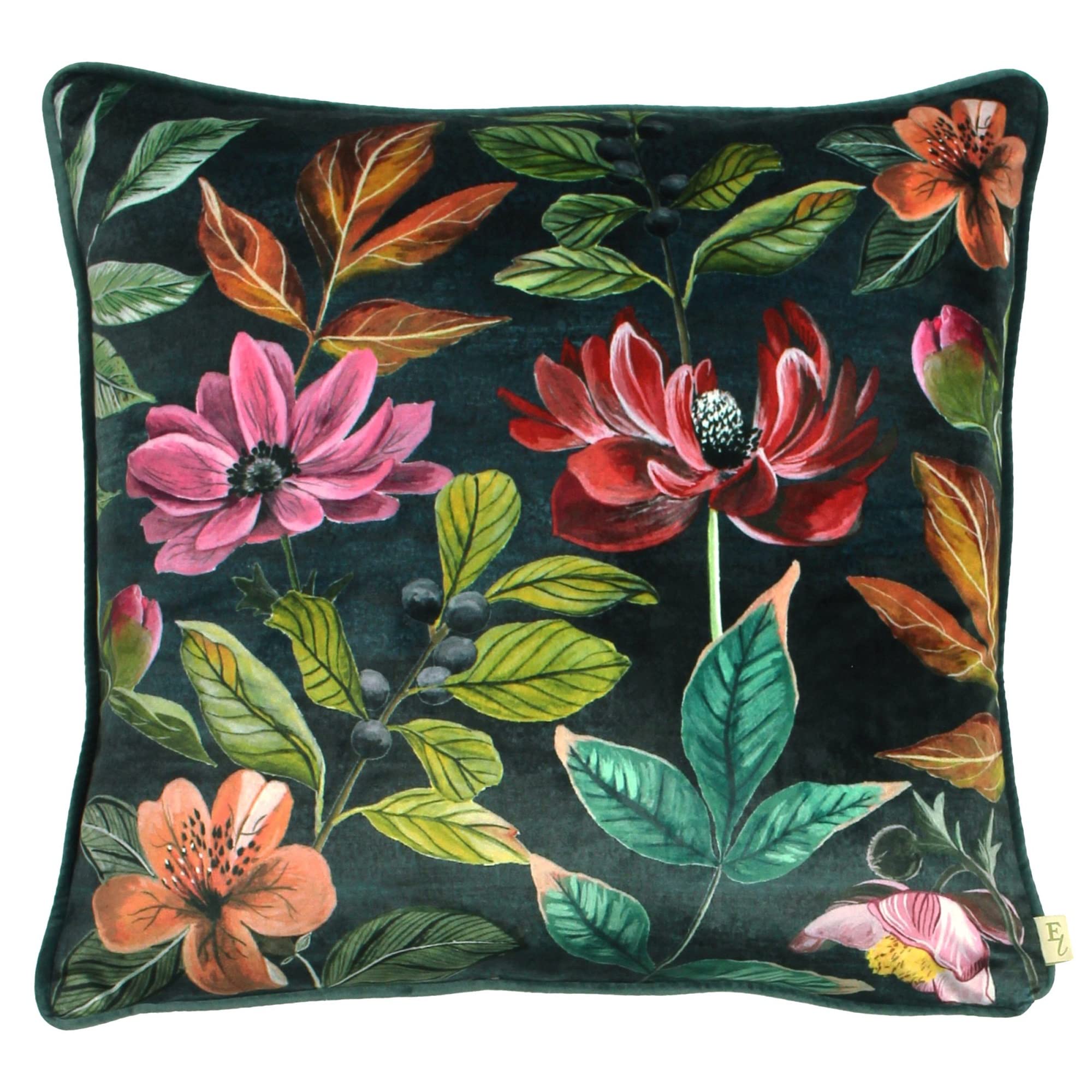 Furn. Winter Floral Evans Lichfield Midnight Garden Cushion Cover, 43 X 43Cm