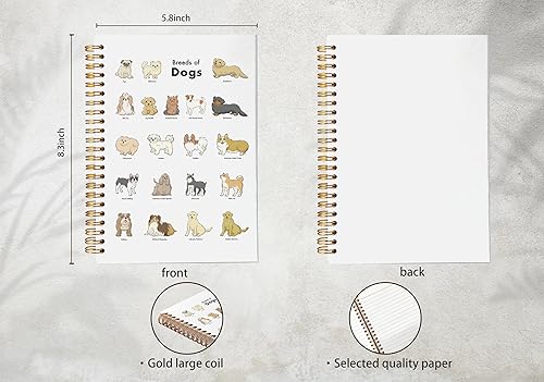 Miniatura 5 de NEGIGA Cuaderno de perro, diario de perro, regalos para amantes de perros, regalos para mamá de perro, regalos para dueños de perros, lindo