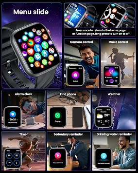 Smart Watch Men Smartwatch with ECG+HRV: 50 cm AMOLED Smart Watch with BIM Bluetooth Calls Body Temperature Sports Watch with Blood Pressure Sleep Compatible Android iOS