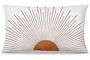 Nogrit Bohemian Sun Pillowcase 12x20 inches(Brown)