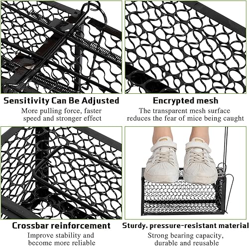 Miniatura 3 de Qualirey 1 Pieza Trampa Humana para Ratas Ardilla Listada Roedor Ratón Ardilla Trampa de 9.1 x 4.5 x 4.5 Pulgadas Animales Vivos Ratón Topillos