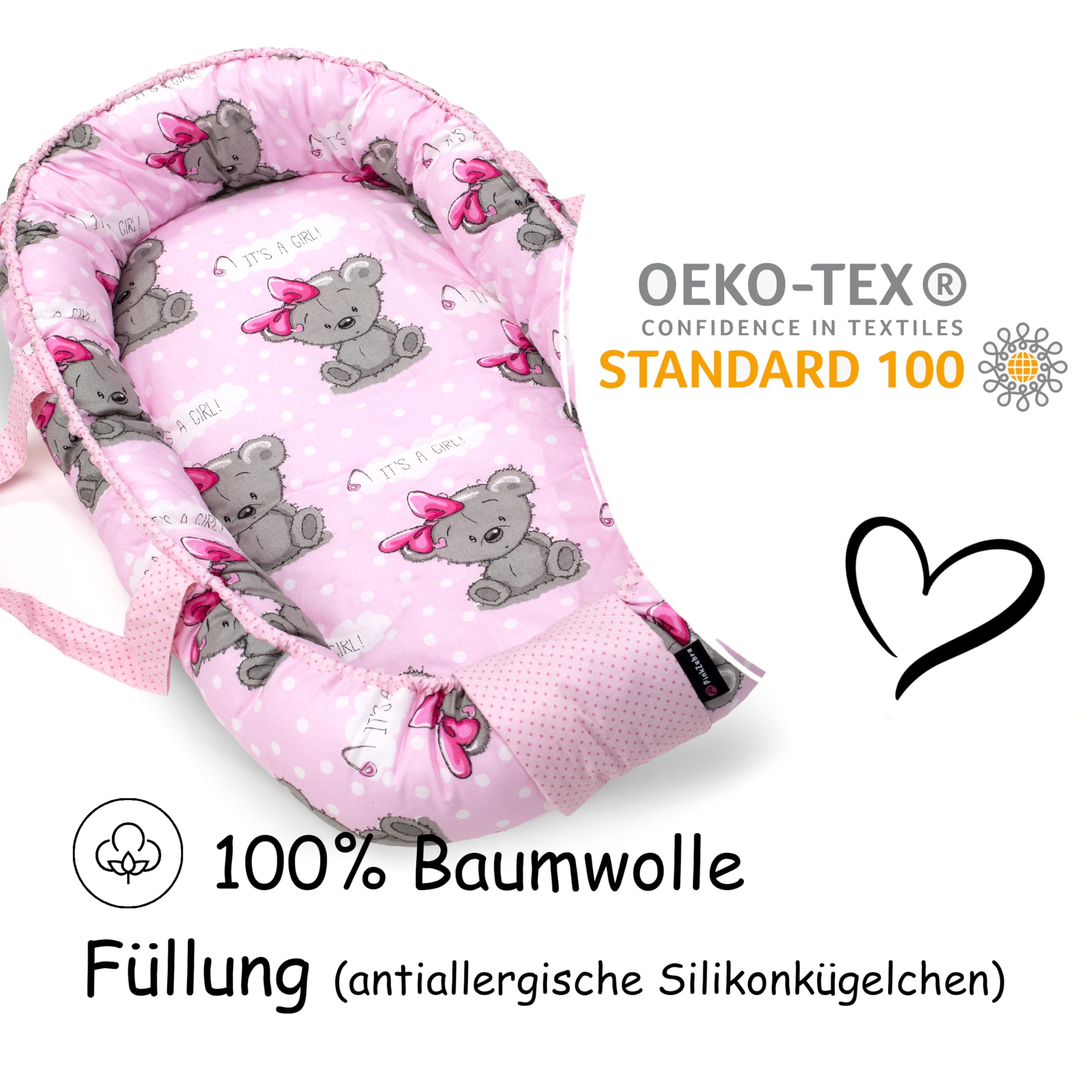 PinkZebra Sac de transport 2 en 1 pour poupées de bébé et poupées en tissu jusqu'à 48 cm, sac de transport 2 en 1 et lit de poupée, portraits d'animaux