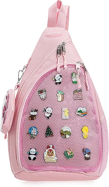 Mens Womens Oxford Ita Bag Pin Display Chest Pack Single Shoulder Bag Sport Backpack Packs Hiking Daypack