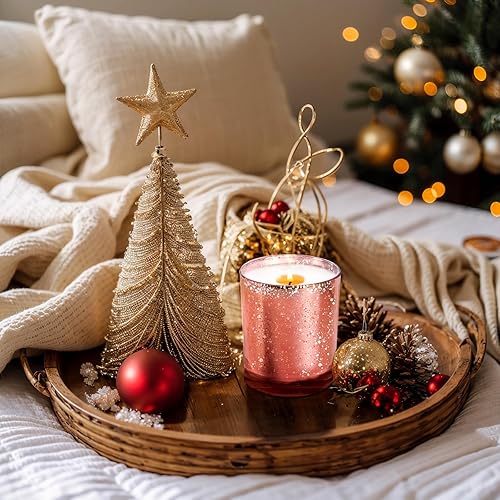 Miniatura 121 de Tarros de vela gruesos de 8 onzas para hacer velas, 15 unidades, tarros vacíos transparentes con tapas de madera para hacer velas, contenedor