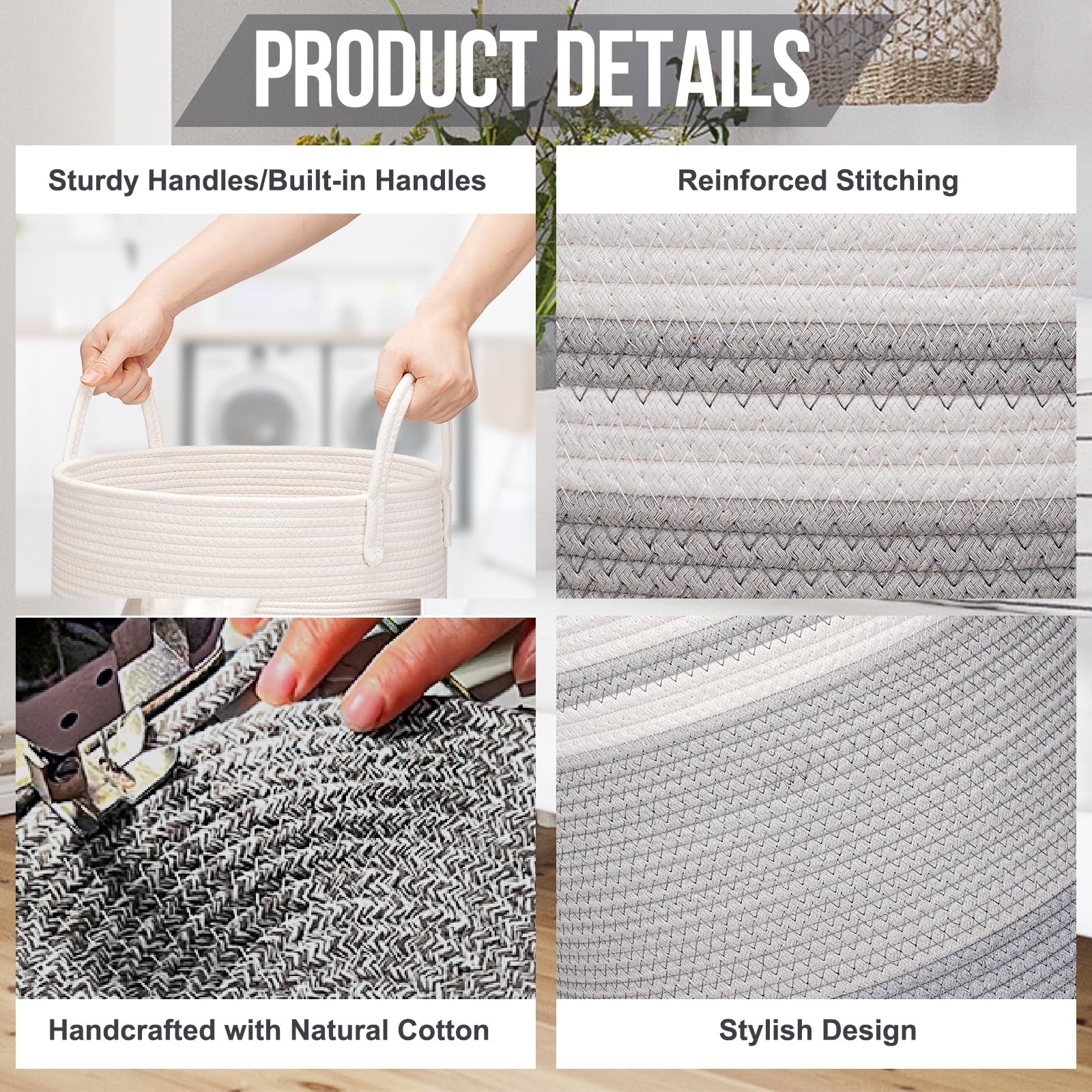 Cesto Per Biancheria Sporca 82L - Pieghevole, Con Maniglie Per Bucato - Foto 2