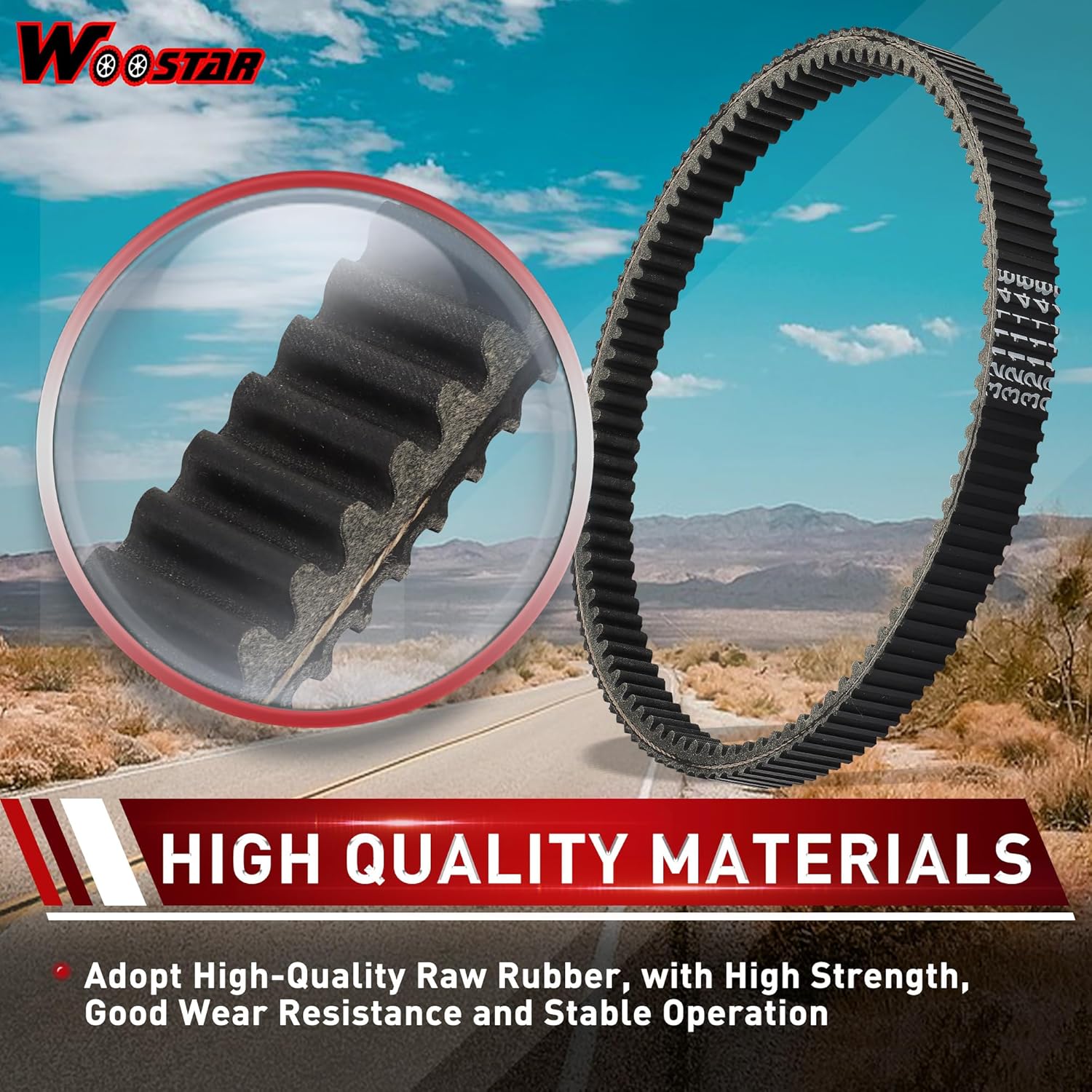 WOOSTAR Heavy Duty Drive Belt Replacement for Polaris Ranger 900 XP RZR 900 XP 2011 2012 2013 2014 RZR 1000 OEM #3211148 UTV ATV