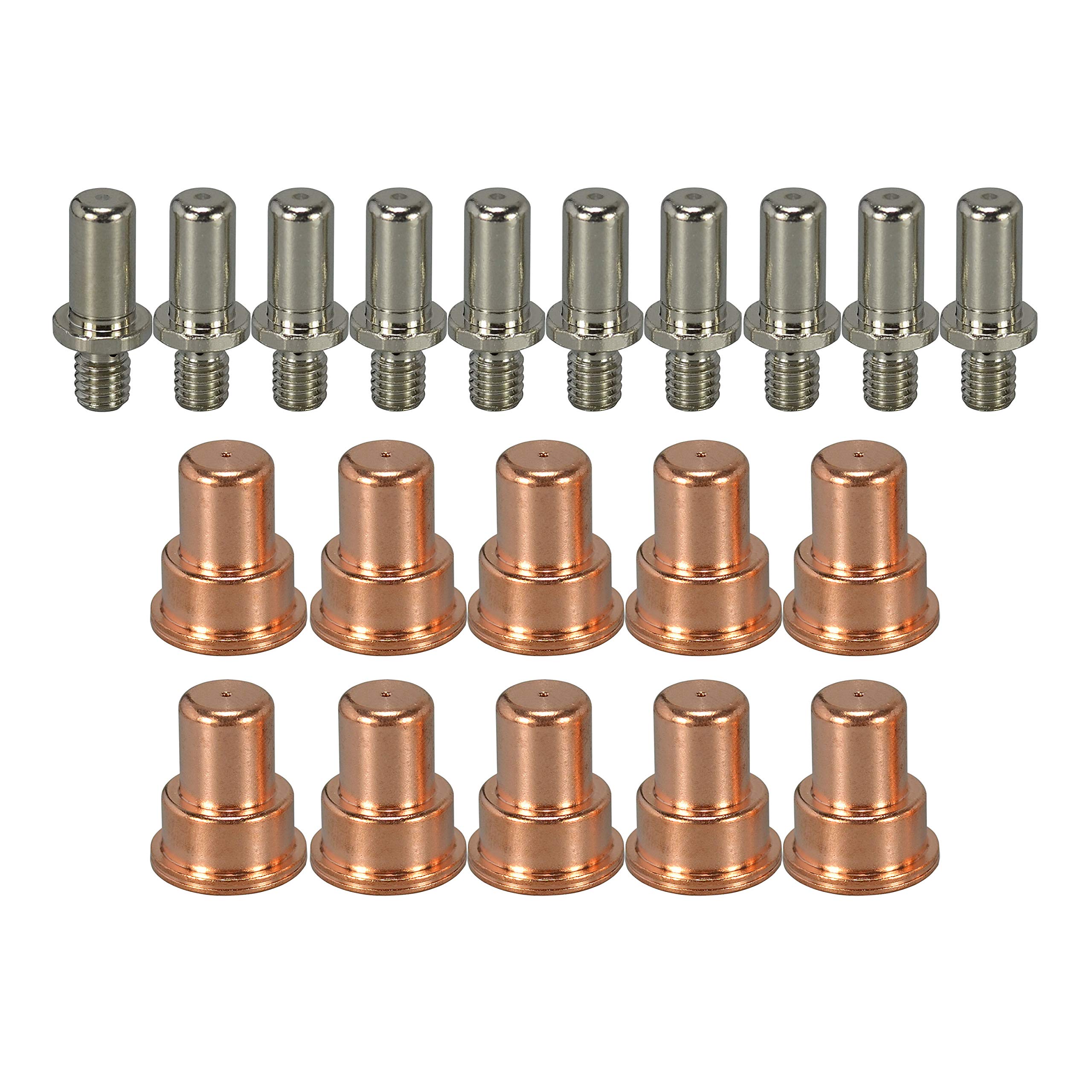 RIVERWELD 742.0083 Końcówka plazmowa i elektroda plazmowa 742.0016 pasują do BINZEL PSB31KK Pasuje do palnika plazmowego BINZEL PSB31KK 20 szt.