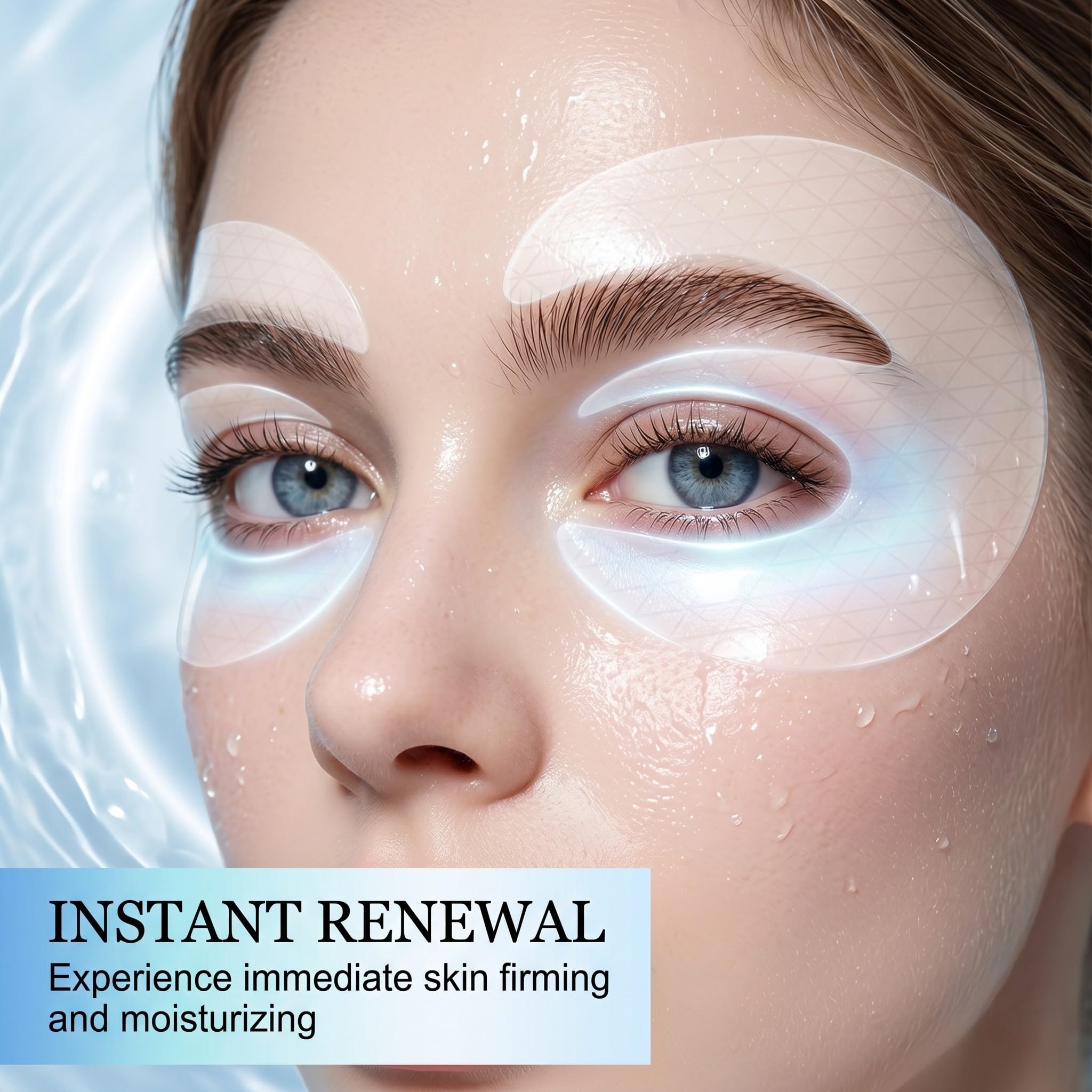 15 Paia Patch Occhi al Collagene per Occhiaie e Borse, Maschera Occhi Idratante e Defaticante per Donna, Trattamento Contorno Occhi con 18ml di Essenza, Effetto Illuminante, Trasparente