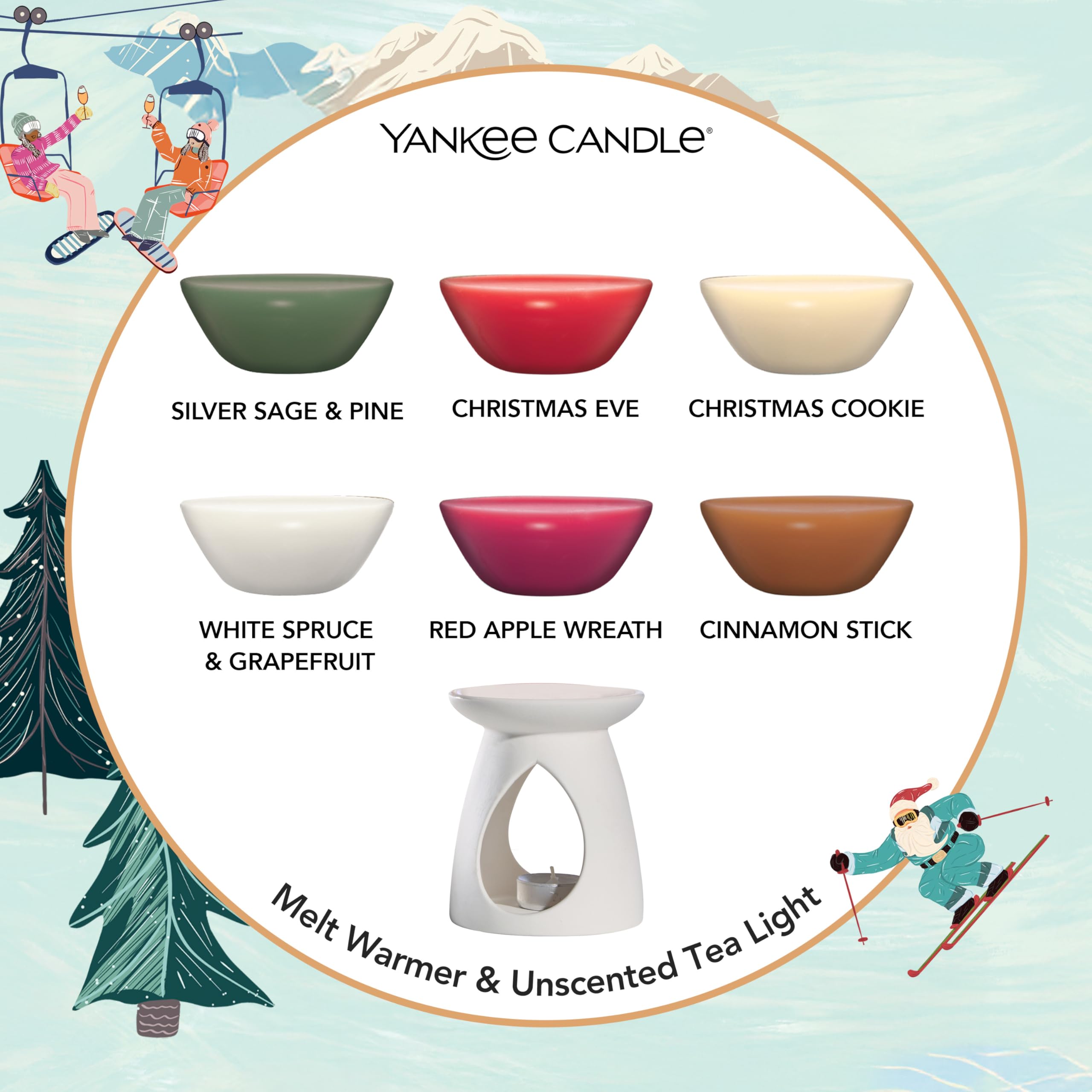 Yankee Candle Christmas Scented Wax Melt Discovery Gift Set, Assorted, 2.86 cm x 1.09 cm (set size) - Image 3
