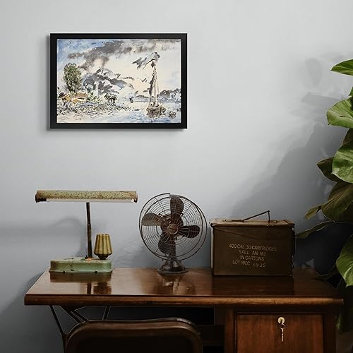 Miniatura 4 de Barco de pesca de Johan Barthold Jongkind Póster de decoración de pared sin marco, póster de decoración del hogar y la oficina, imágenes e