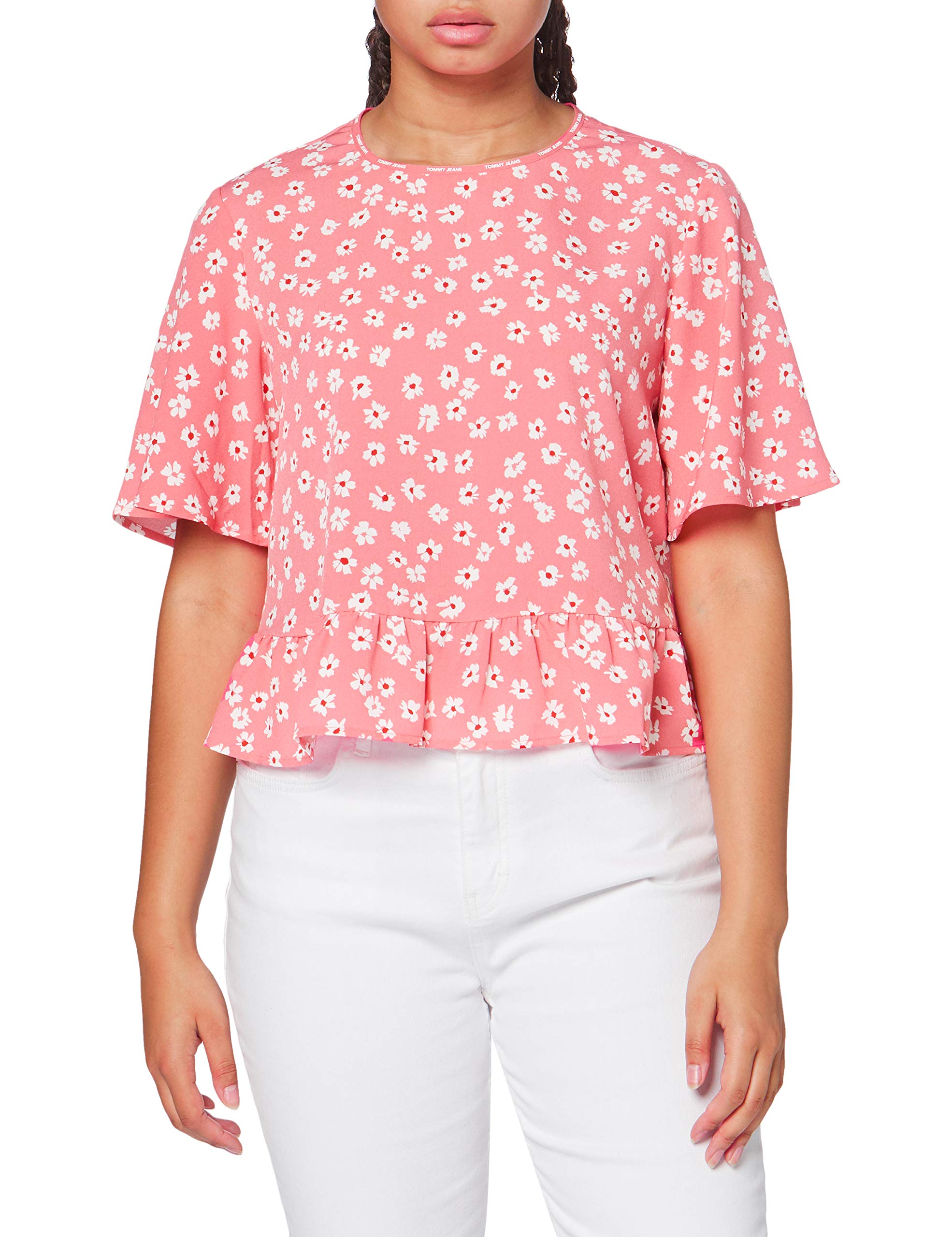 Tommy Jeans Tjw Printed Peplum Top Chemise Femme