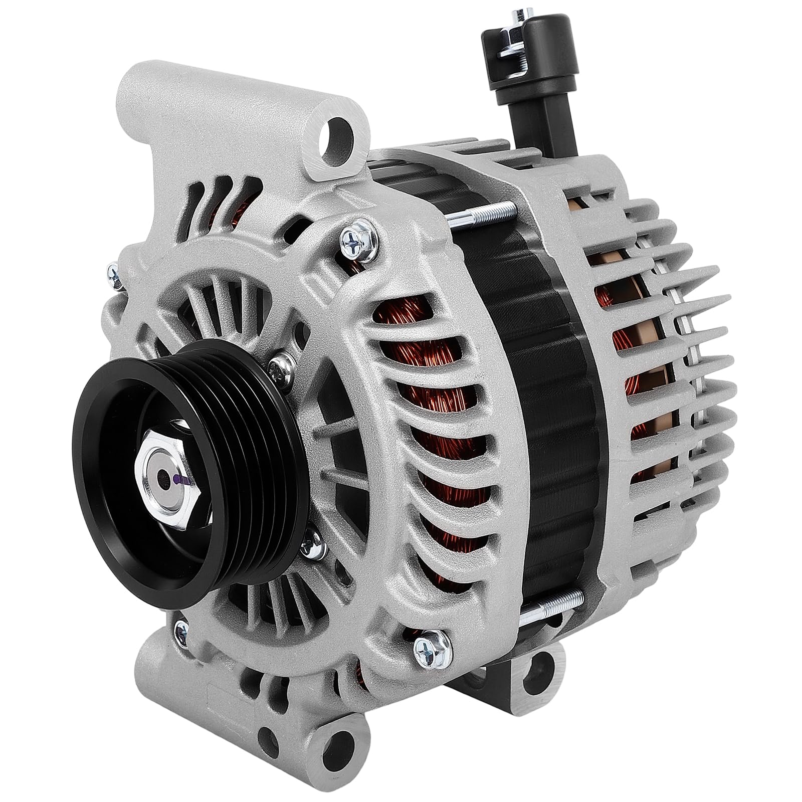 Photo 1 of SCITOO Alternator Fits for Ford for Escape 3.0L 2008,for Mazda for Tribute 3.0L 2008,for Mercury for Mariner 3.0L 2008 12V 150Amp CW 6-Groove Pulley 11270