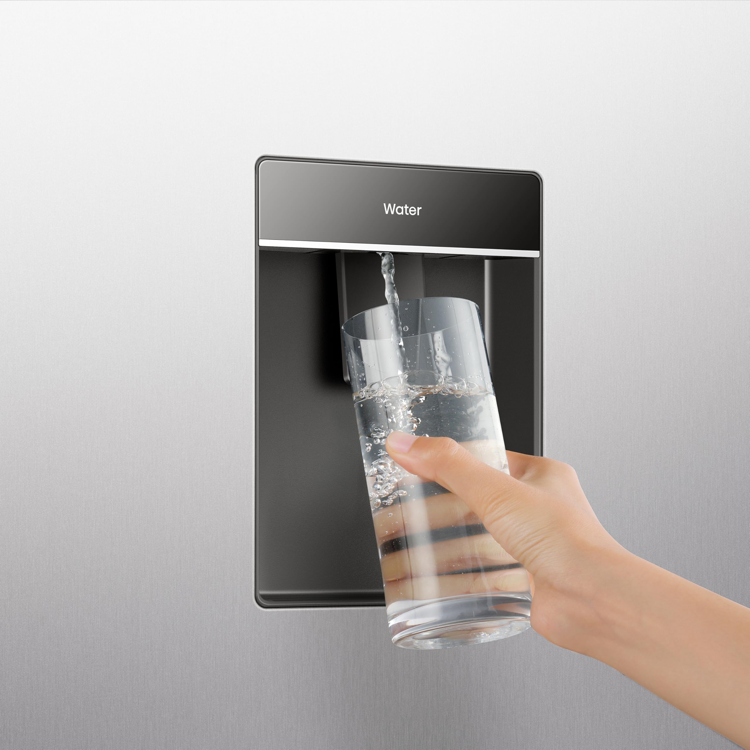 Gorenje NRS917E41XWD Kühl-Gefrierkombination/Freistehend/ 541L/ 39dB/ EEK: E/NoFrost Plus/Wasserspender/Multiflow 360°/ CrispZone/Supercool/FastFreeze/(BxHxT): 91,1 × 178,6 × 61,5 cm/Grau